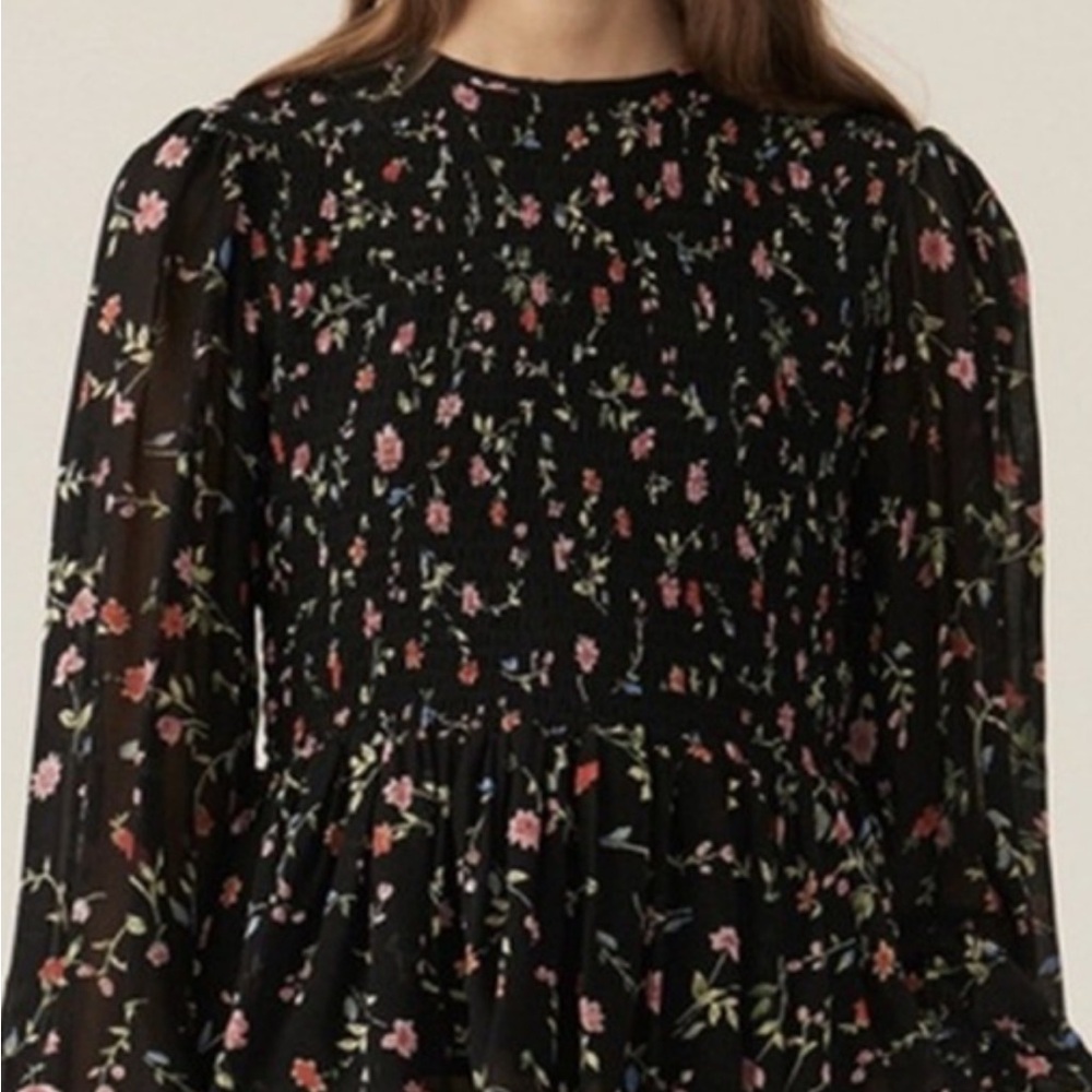 GANNI ditsy Floral peplum blouse. - Picture 2 of 10